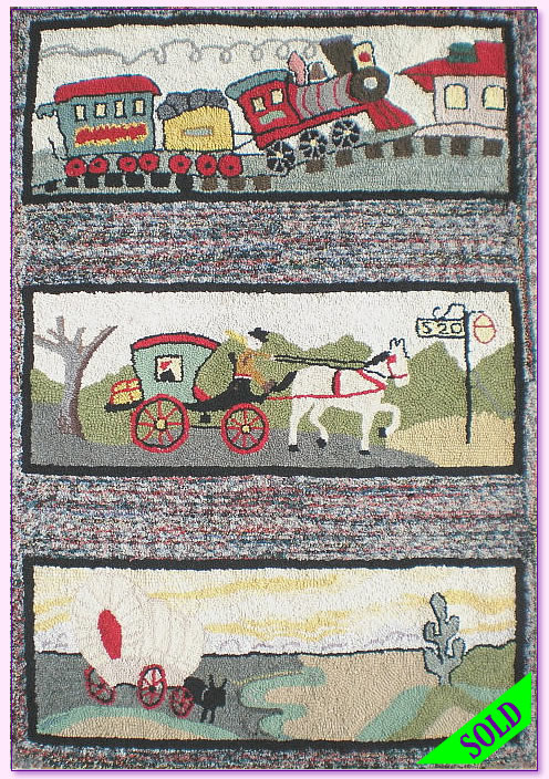 Transportation Rug Front